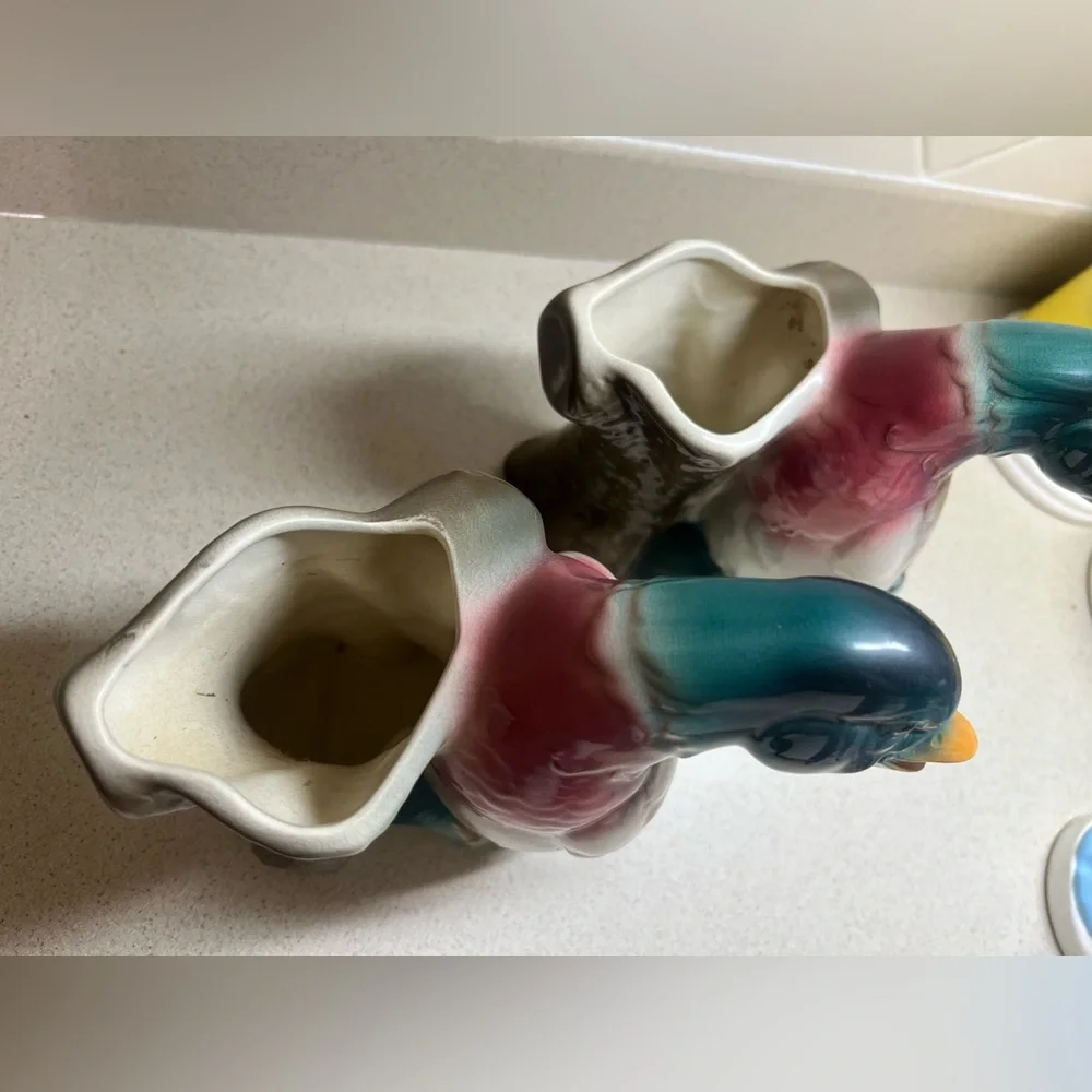 Vintage Royal Copley Mallard Duck Planter - Mid Century Modern - Set of 2